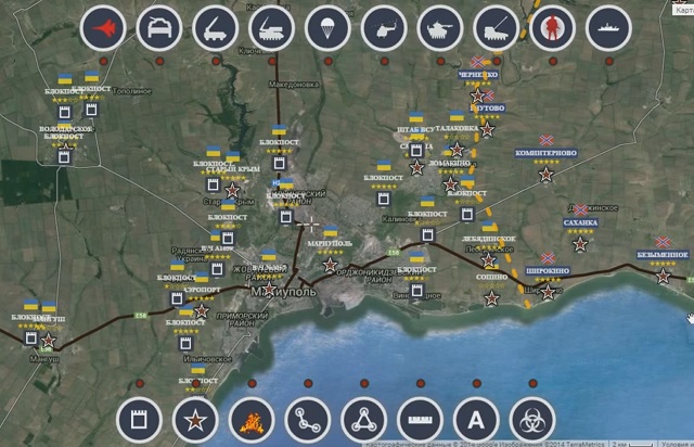 Видео-обзор интерактивной карты боевых действий на вечер 21 октября