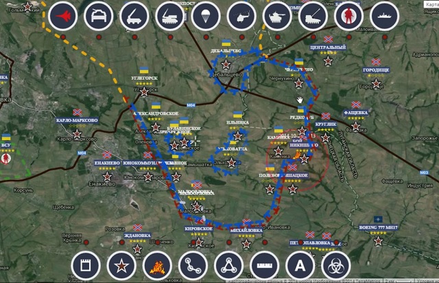 Видео-обзор интерактивной карты боевых действий на 29 октября