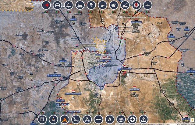Обзор карты боевых действий в Сирии 5 ноября 2015 года