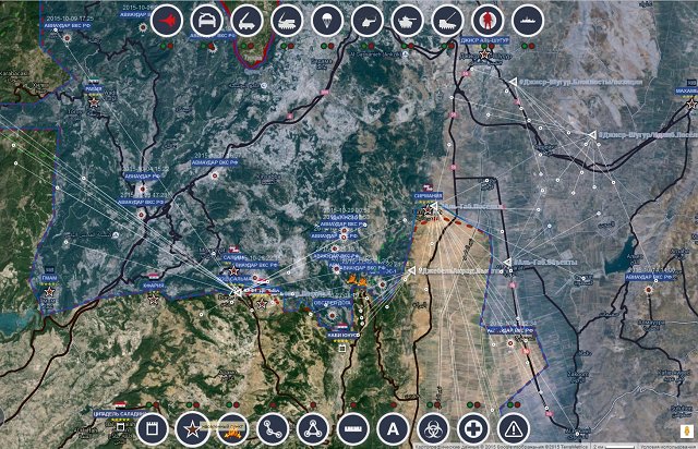 Обзор карты боевых действий в Сирии 6 ноября 2015 года