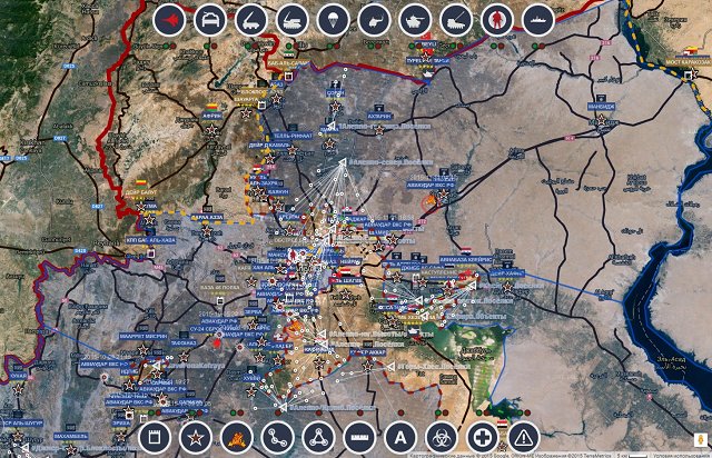 Обзор карты боевых действий в Сирии 11 ноября 2015 года