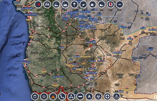 Обзор карты боевых действий в Сирии 18 декабря 2015 года