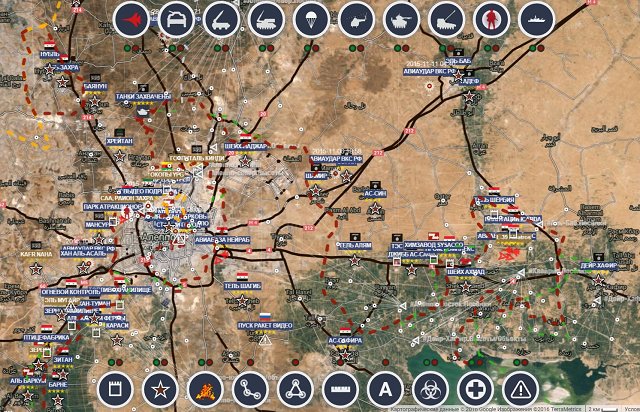 Обзор карты боевых действий в Сирии 3 января 2017 года