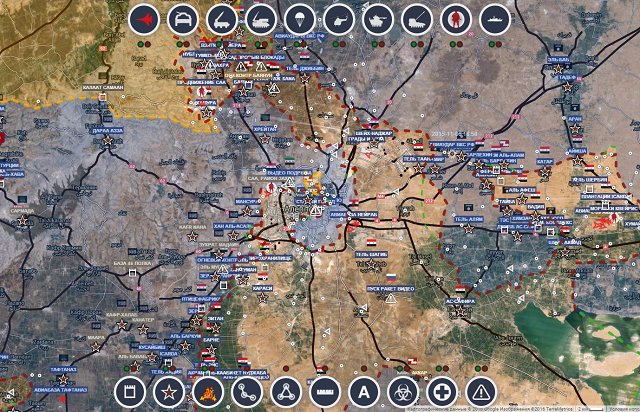 Обзор карты боевых действий в Сирии 14 февраля 2017 года