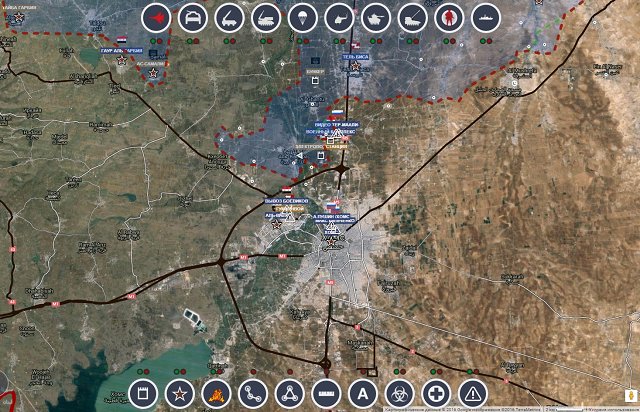 Обзор карты боевых действий в Сирии 16 февраля 2017 года