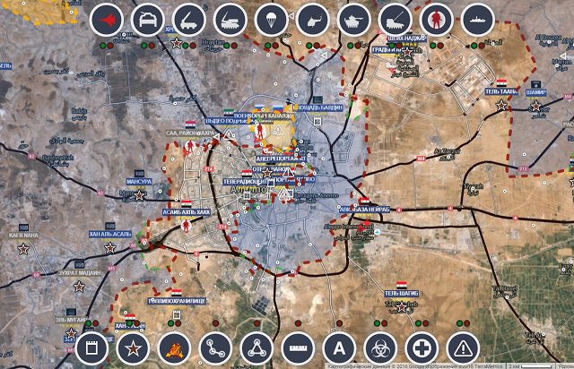 Обзор карты боевых действий в Сирии 15 марта 2017 года