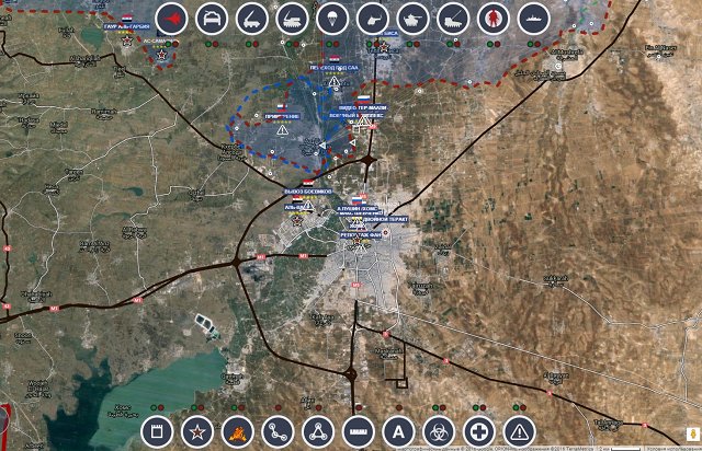 Обзор карты боевых действий в Сирии 17 марта 2017 года