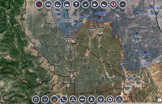 Обзор карты боевых действий в Сирии 20 июня 2017 года