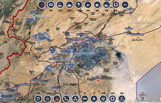 Обзор карты боевых действий в Сирии 13 октября 2015 года