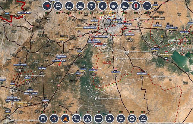 Обзор карты боевых действий в Сирии 4 ноября 2015 года