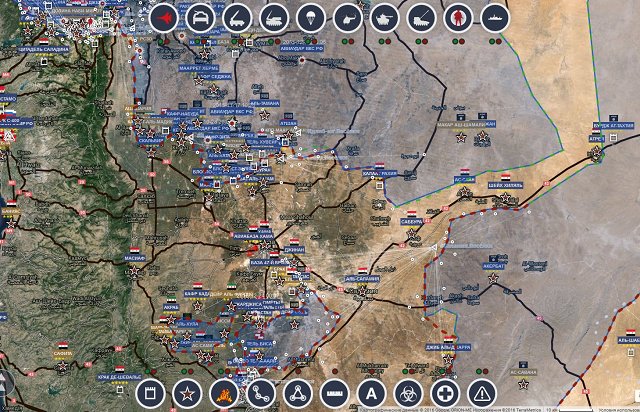 Обзор карты боевых действий в Сирии 12 января 2017 года