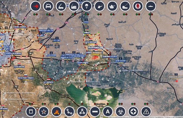 Обзор карты боевых действий в Сирии 17 января 2017 года