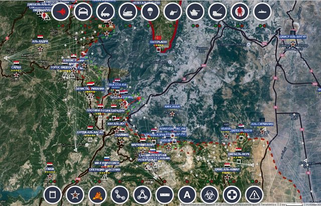 Обзор карты боевых действий в Сирии 10 февраля 2017 года