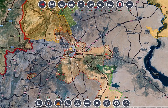 Обзор карты боевых действий в Сирии 29 февраля 2017 года