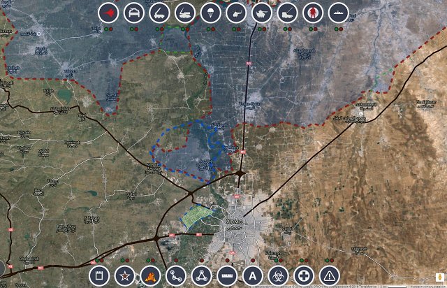 Обзор карты боевых действий в Сирии 14 апреля 2017 года