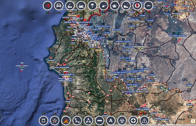 Обзор карты боевых действий в Сирии 27 июня 2017 года